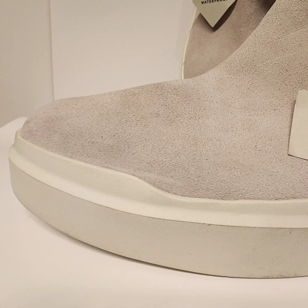 Cole Haan Grandpro Rally Round Toe Zippered Snow Suede Booties Women's Grey 10